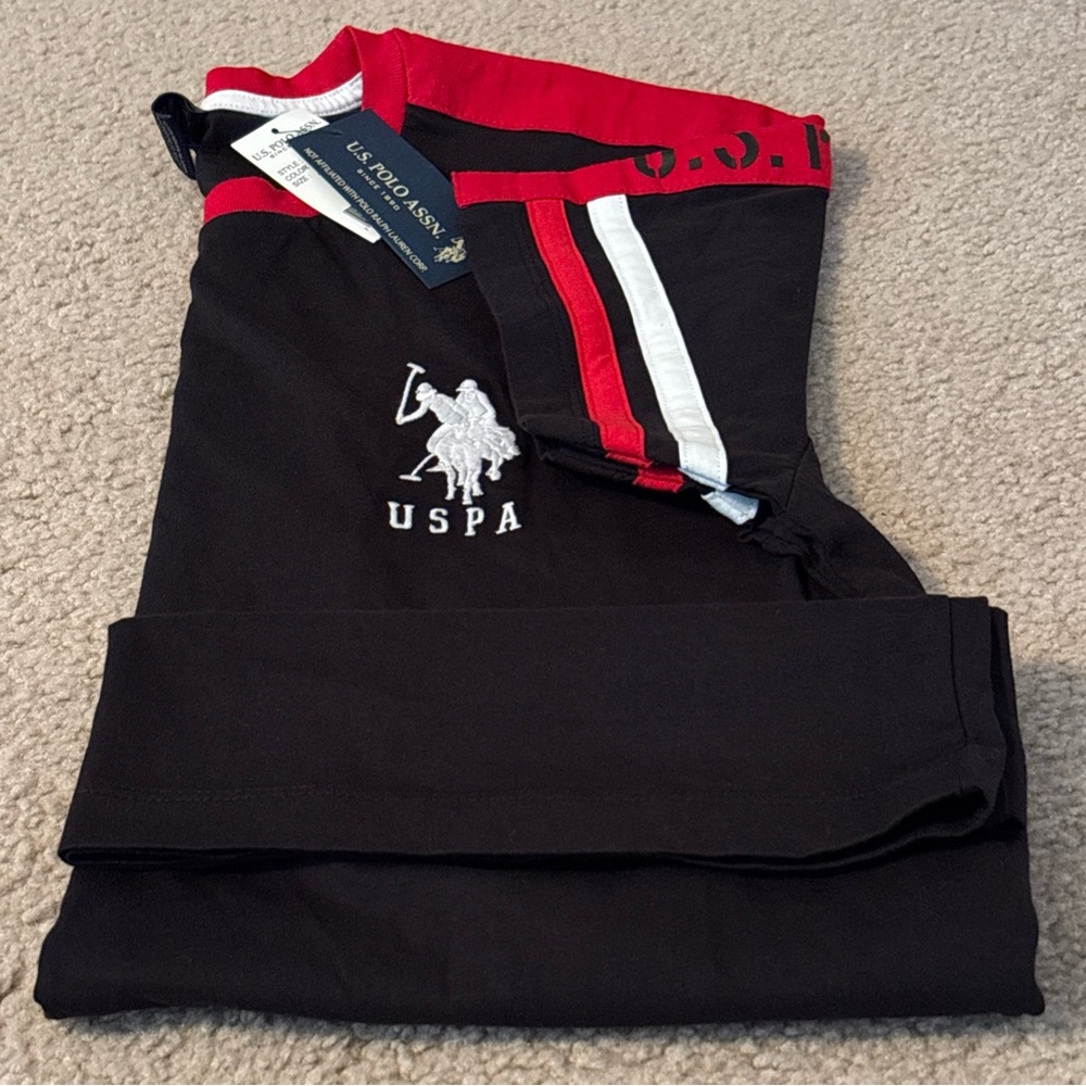 NEW W/tag Polo Assn. Big Pony #3 Navy, Red Trim T-Shirt Short Sleeve Size Small - Picture 10 of 15